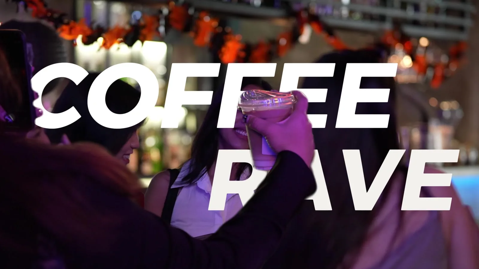 REFORM Coffee Rave title card — a daytime rave moment in warm, cinematic lighting